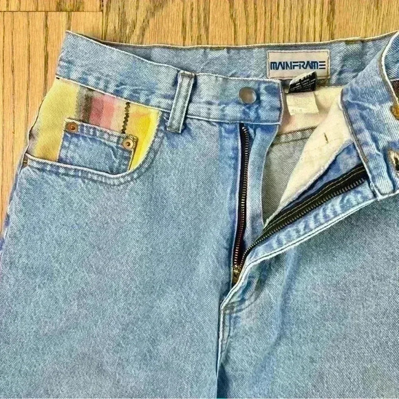 Mainframe Vintage Rare Tapered Denim Jeans Size 5 - Picture 7 of 10